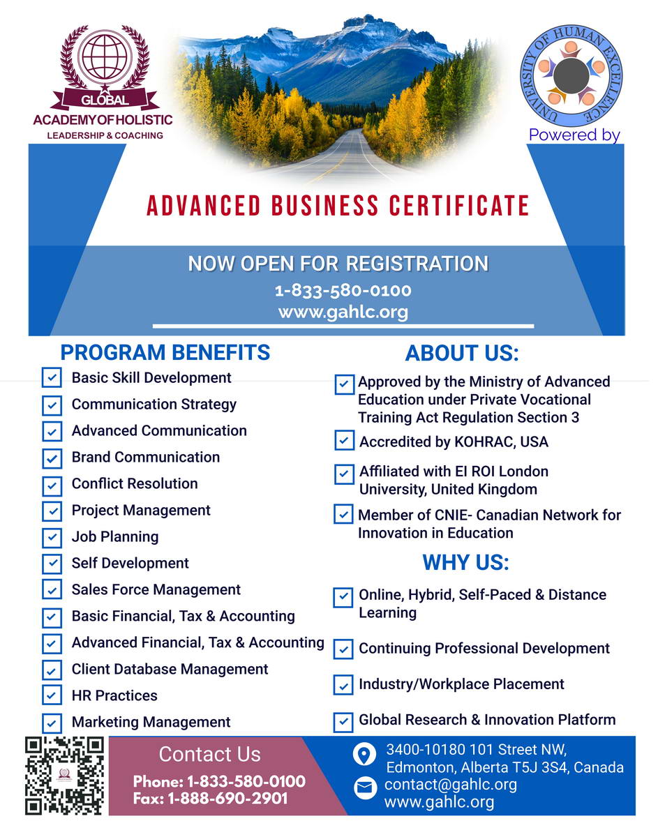 Advanced Business Certificate