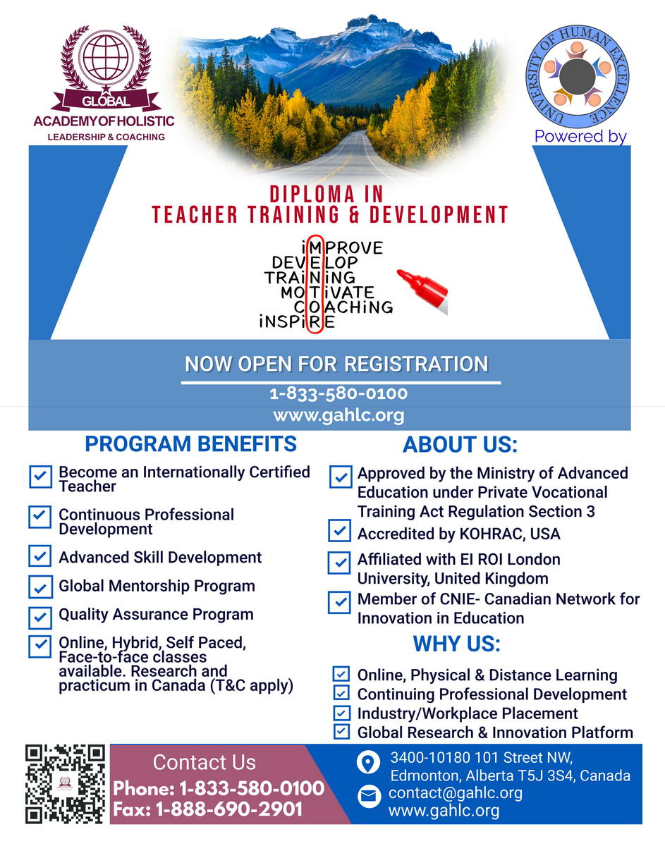 Diploma in Teacher Training and Development